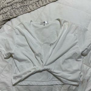 TWO Front tie crop tops